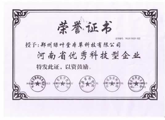 河南省优秀科技型企业